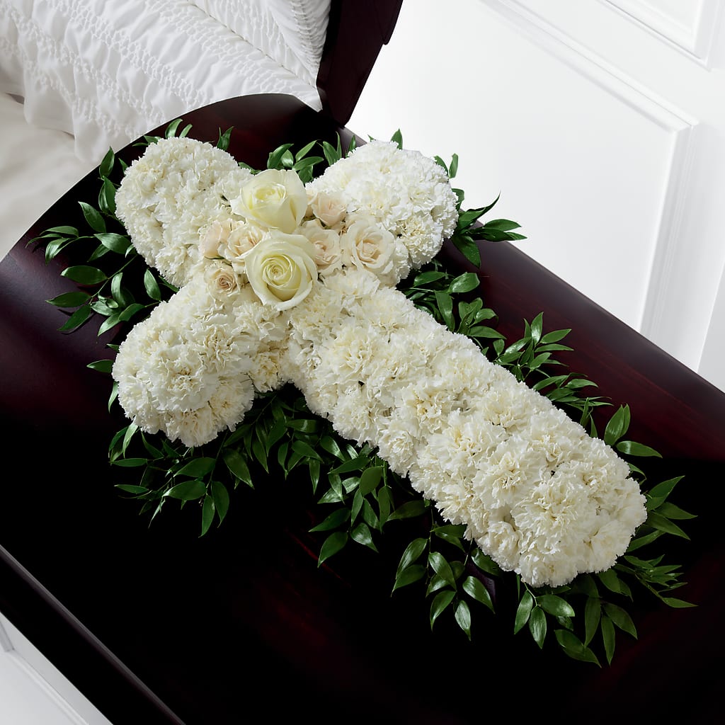 Peaceful Memories Casket Spray (Standard) – Peonia Flowers Llc, Lakewood NJ
