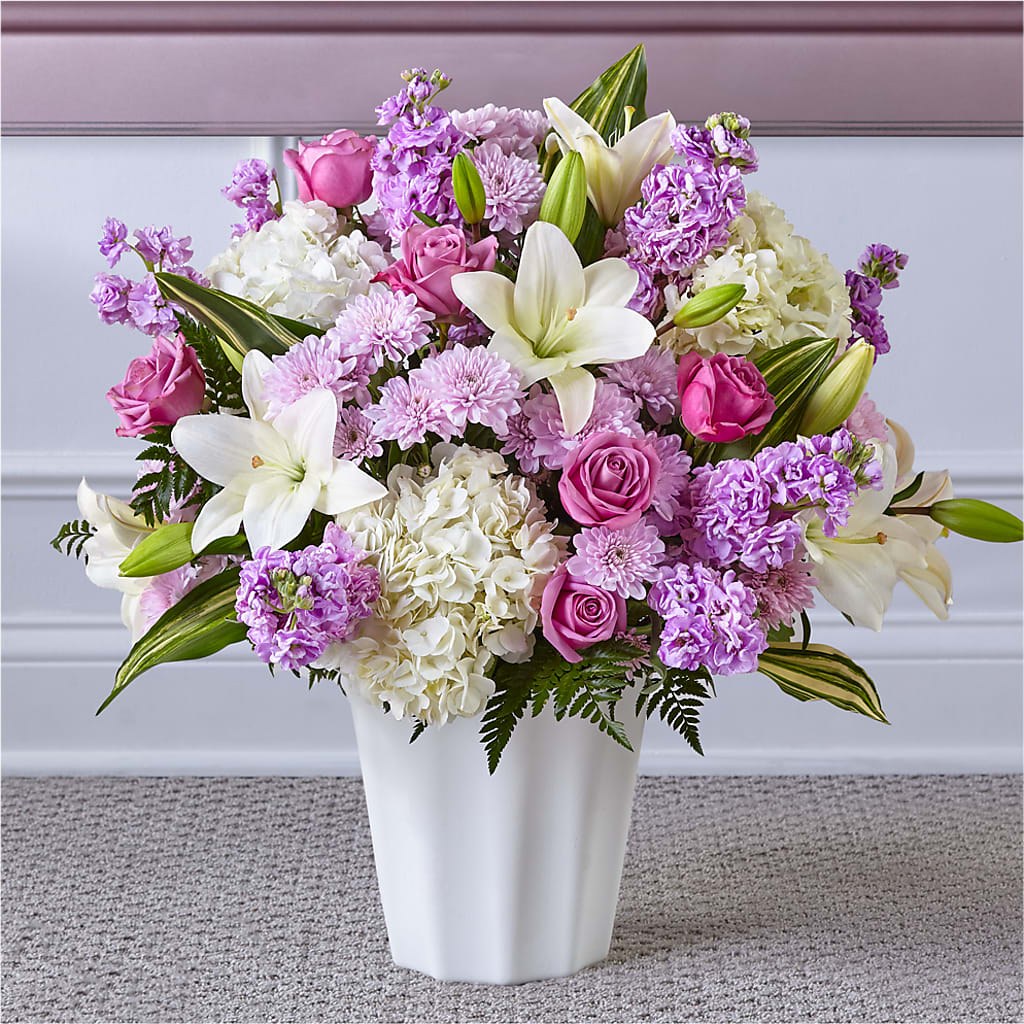Heaven Sent Floor Basket – Peonia Flowers Llc, Lakewood NJ