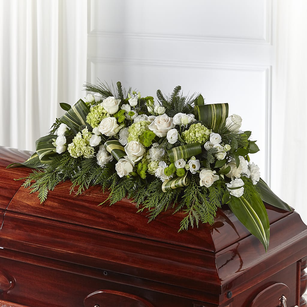 Hopeful Gesture Casket Spray – Peonia Flowers Llc, Lakewood NJ