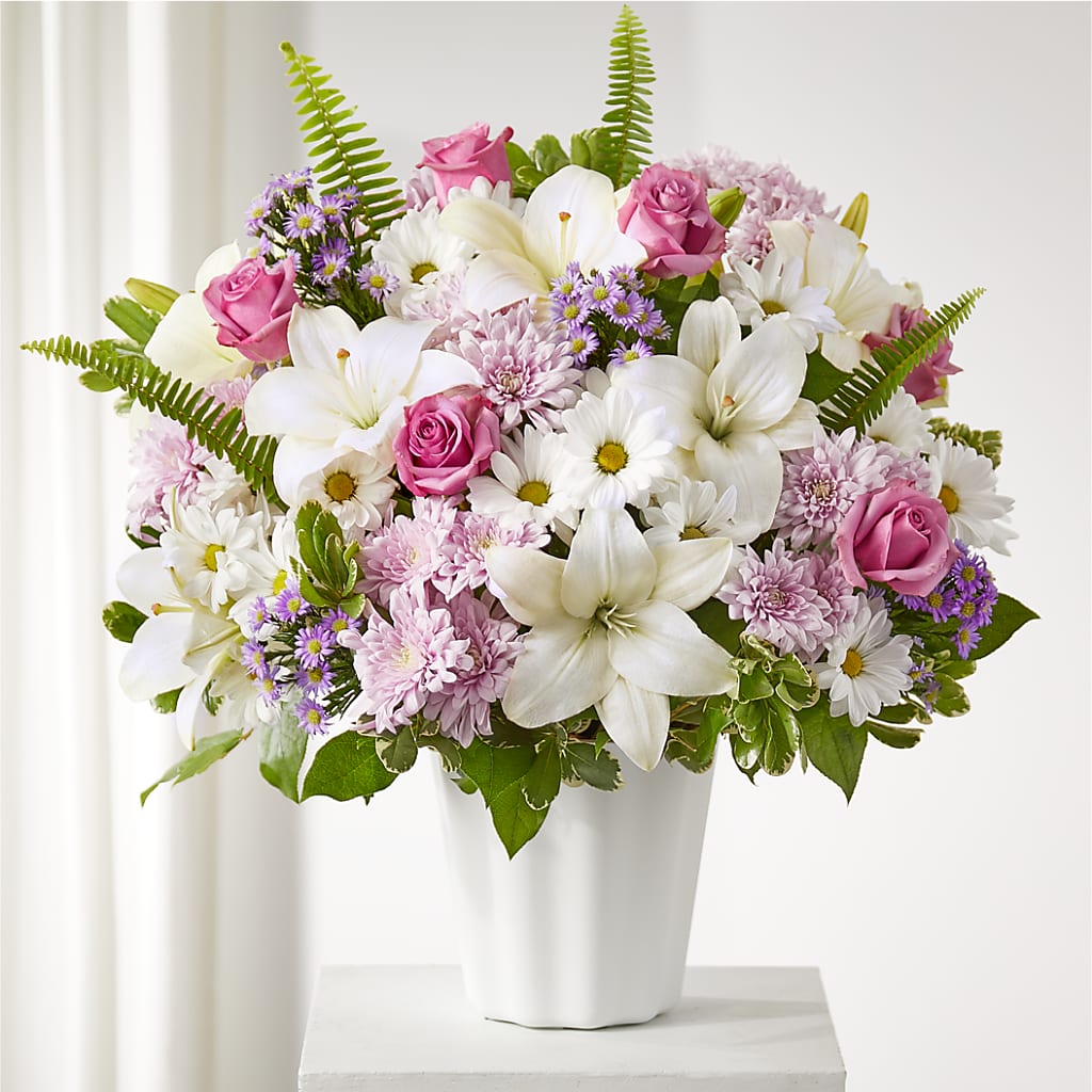 Warmest Thoughts Tabletop Basket – Peonia Flowers Llc, Lakewood NJ
