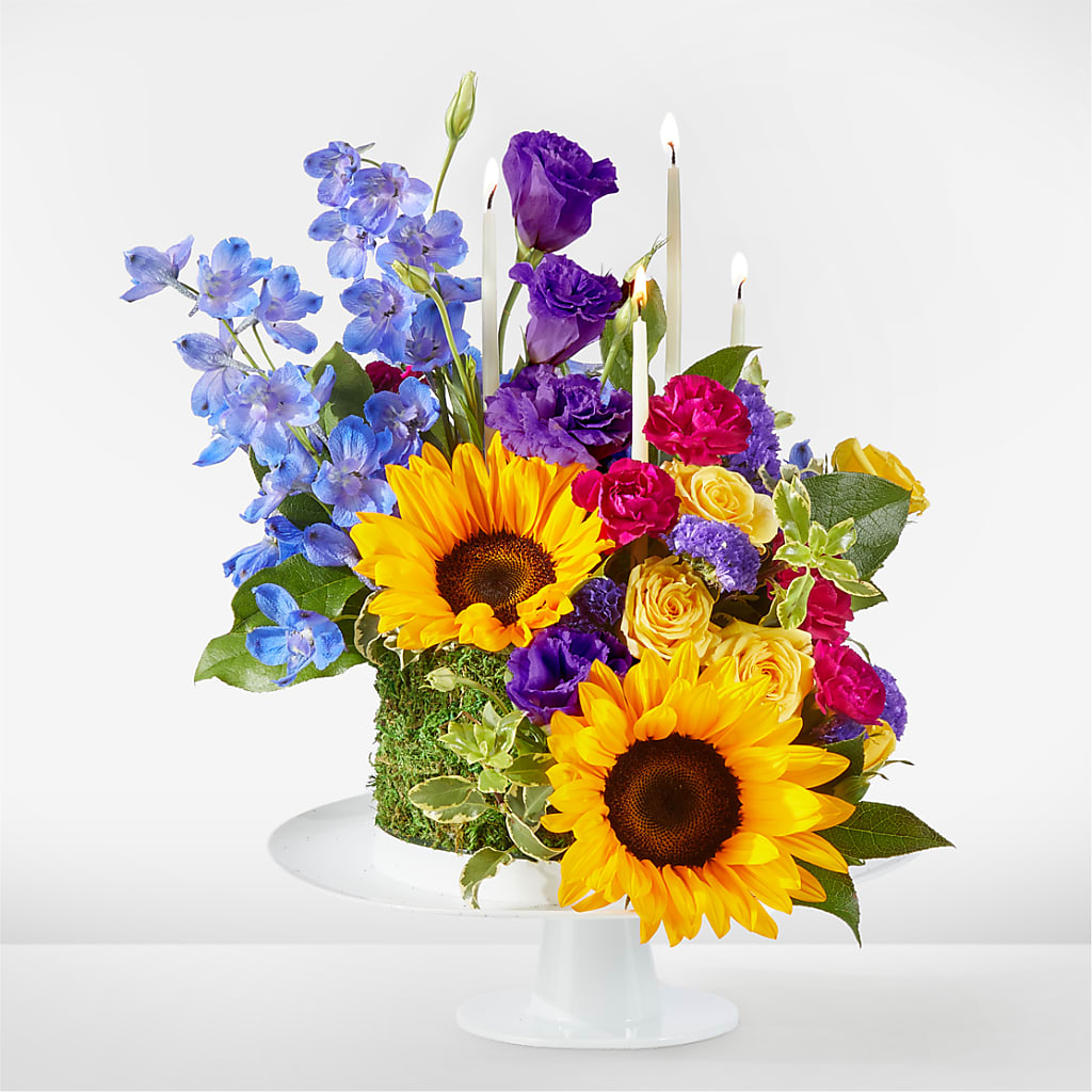 Star of the Day Floral Cake – Peonia Flowers Llc, Lakewood NJ