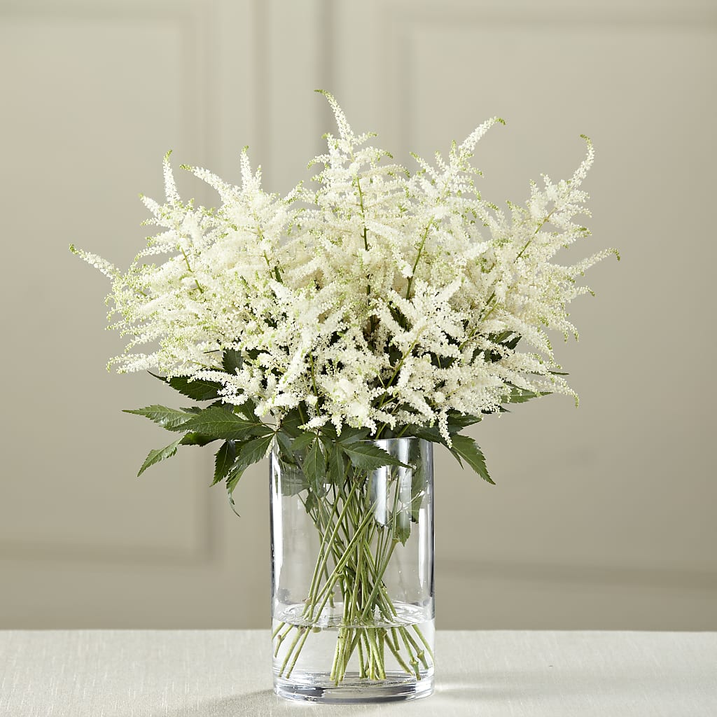 White Astilbe Bouquet – Peonia Flowers Llc, Lakewood NJ