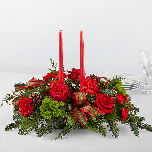 By the Candlelight Centerpiece –  Peonia Flowers Llc, Lakewood NJ