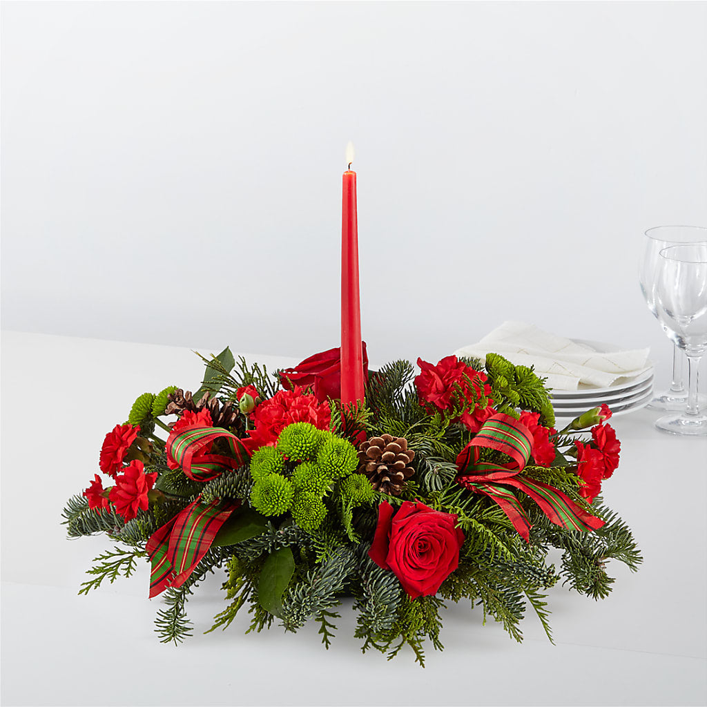 By the Candlelight Centerpiece –  Peonia Flowers Llc, Lakewood NJ