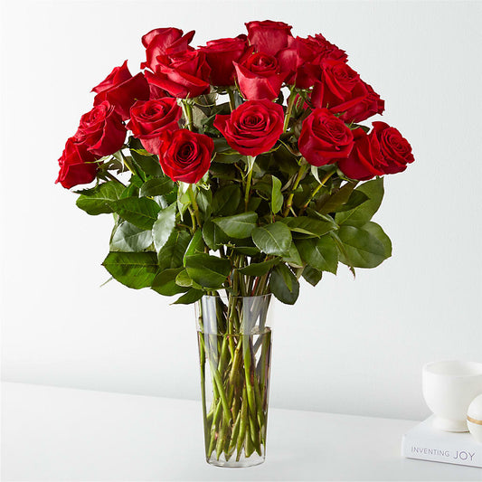 Long Stem Red Rose Bouquet –  Peonia Flowers Llc, Lakewood NJ