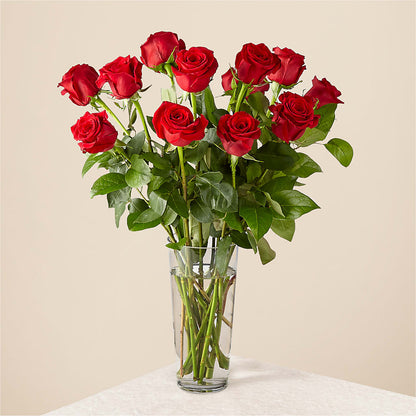 Long Stem Red Rose Bouquet –  Peonia Flowers Llc, Lakewood NJ