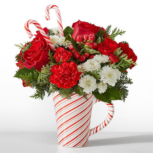 Peppermint Swirl Mug –  Peonia Flowers Llc, Lakewood NJ