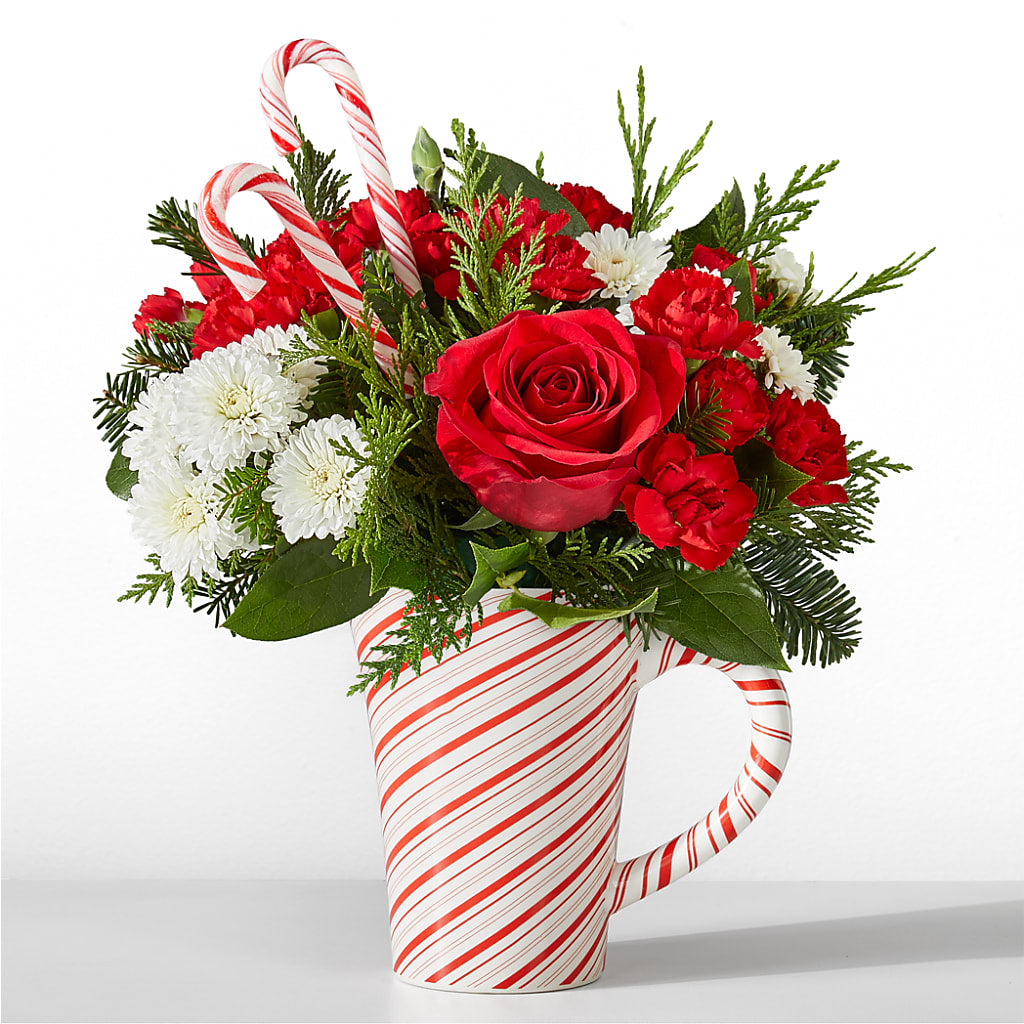 Peppermint Swirl Mug –  Peonia Flowers Llc, Lakewood NJ
