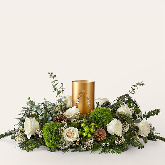 Chestnuts Roasting Centerpiece –  Peonia Flowers Llc, Lakewood NJ