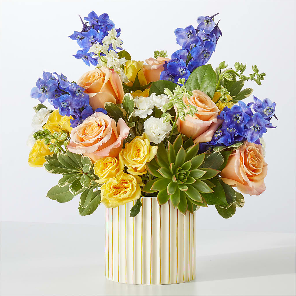 Cobalt Reverie Bouquet –  Peonia Flowers Llc, Lakewood NJ