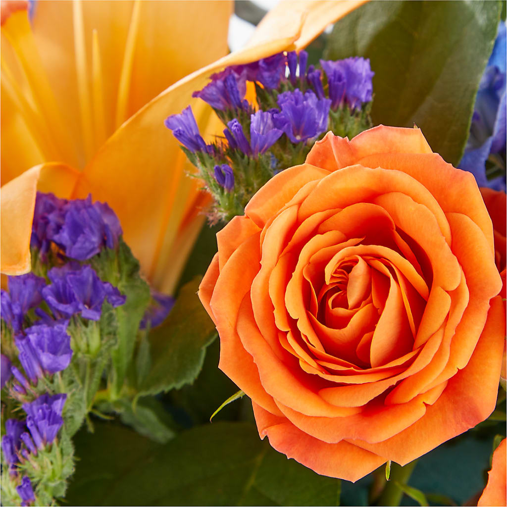Radiant Citrus Box Bouquet –  Peonia Flowers Llc, Lakewood NJ