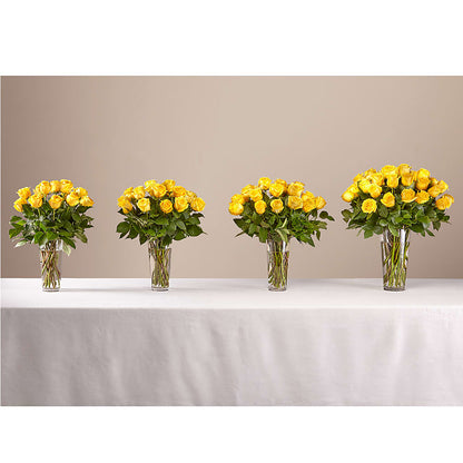 Long Stem Yellow Rose Bouquet –  Peonia Flowers Llc, Lakewood NJ