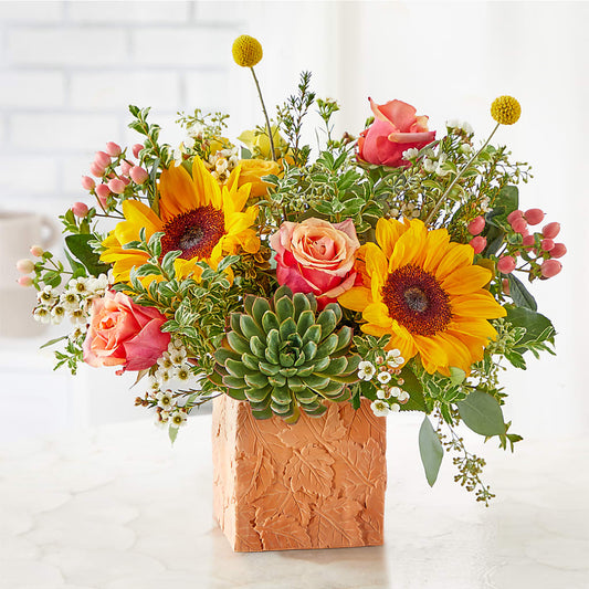 Sunflower Season Bouquet –  Peonia Flowers Llc, Lakewood NJ