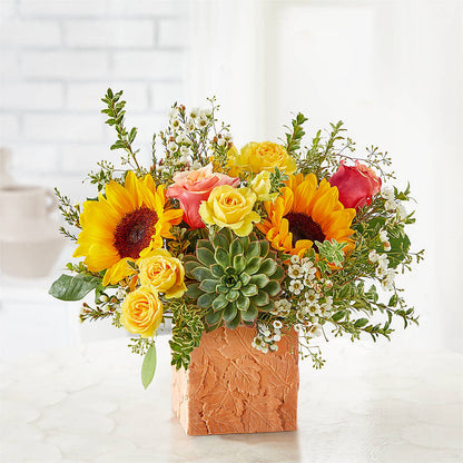 Sunflower Season Bouquet –  Peonia Flowers Llc, Lakewood NJ