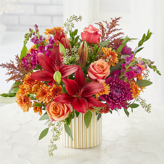 Burgundy Landscape Bouquet –  Peonia Flowers Llc, Lakewood NJ