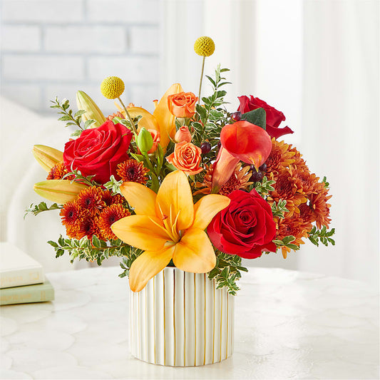 Scarlet Skies Bouquet –  Peonia Flowers Llc, Lakewood NJ