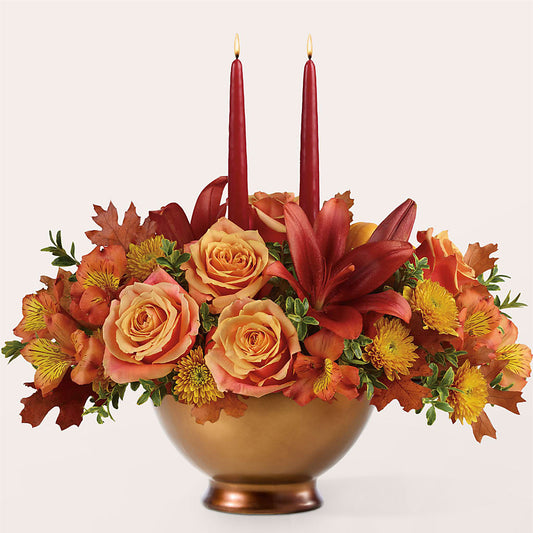 Harvest Table Centerpiece –  Peonia Flowers Llc, Lakewood NJ