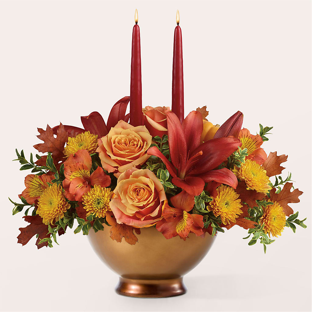 Harvest Table Centerpiece –  Peonia Flowers Llc, Lakewood NJ