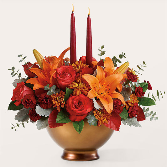 Fruits of Fall Centerpiece –  Peonia Flowers Llc, Lakewood NJ