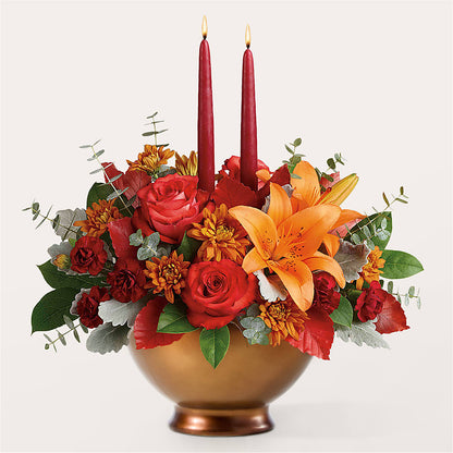 Fruits of Fall Centerpiece –  Peonia Flowers Llc, Lakewood NJ