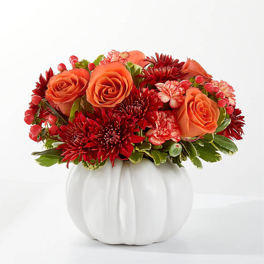 Autumn Air Pumpkin Bouquet –  Peonia Flowers Llc, Lakewood NJ
