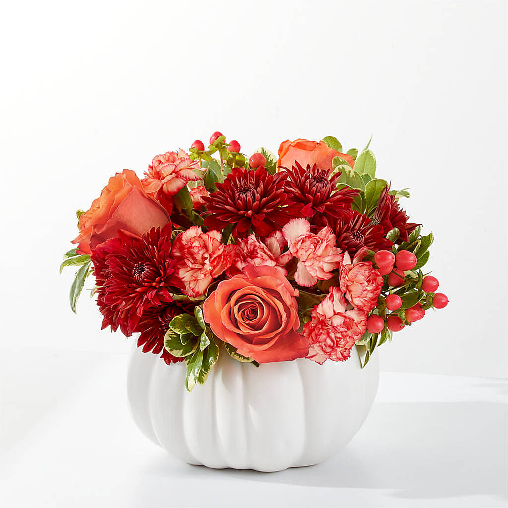 Autumn Air Pumpkin Bouquet –  Peonia Flowers Llc, Lakewood NJ