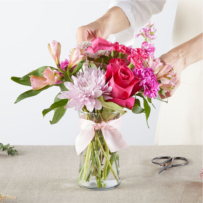 Pink Ribbon - A Florist Original –  Peonia Flowers Llc, Lakewood NJ