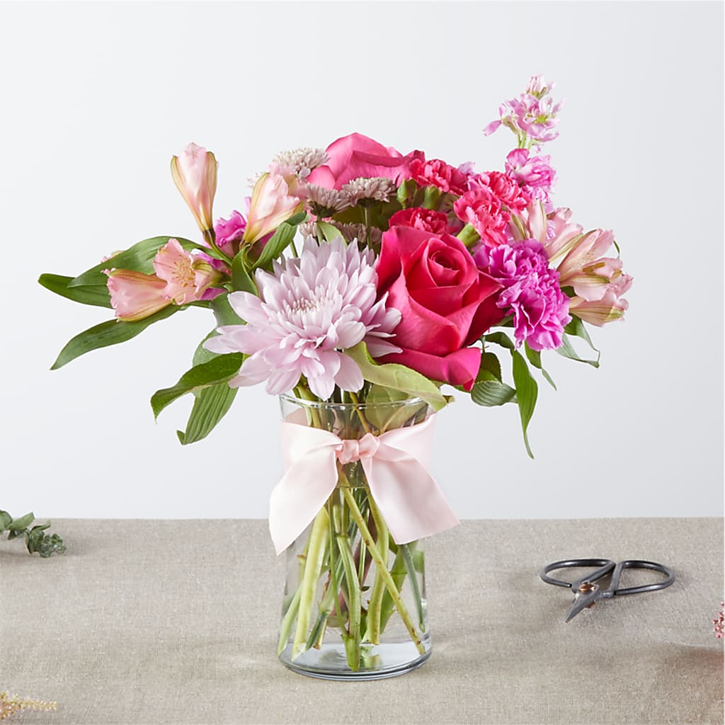Pink Ribbon - A Florist Original –  Peonia Flowers Llc, Lakewood NJ