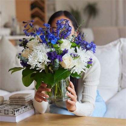 Cerulean Waves Bouquet –  Peonia Flowers Llc, Lakewood NJ