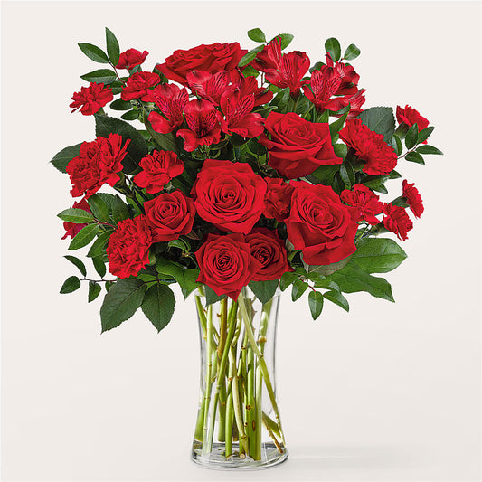 Brilliant Ruby Bouquet –  Peonia Flowers Llc, Lakewood NJ