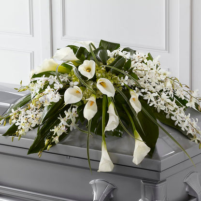 Angel Wings Casket Spray –  Peonia Flowers Llc, Lakewood NJ