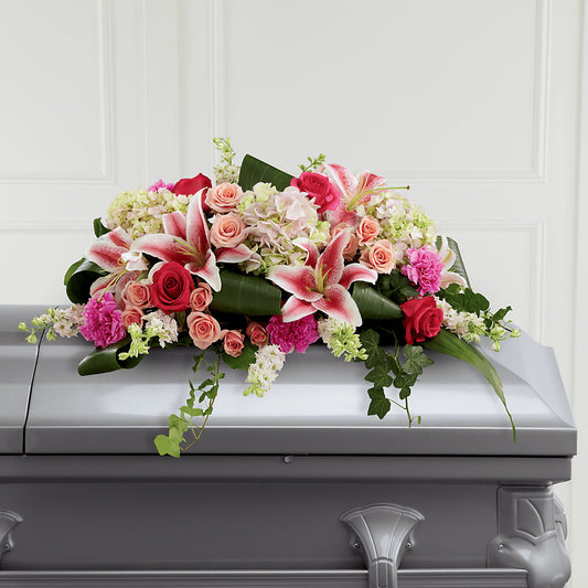 Splendid Grace Casket Spray –  Peonia Flowers Llc, Lakewood NJ