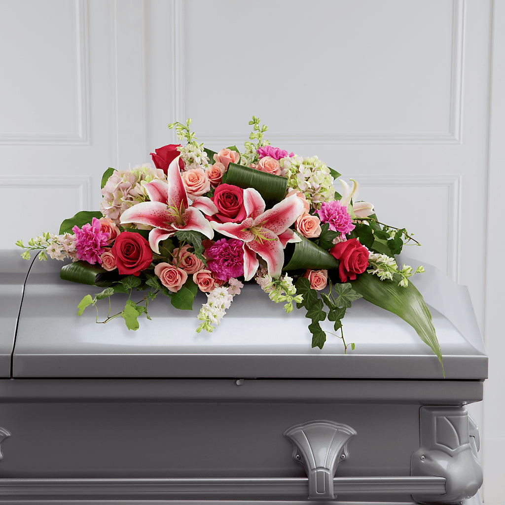 Splendid Grace Casket Spray –  Peonia Flowers Llc, Lakewood NJ