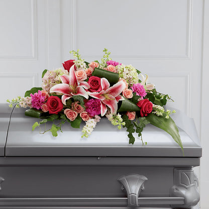 Splendid Grace Casket Spray –  Peonia Flowers Llc, Lakewood NJ