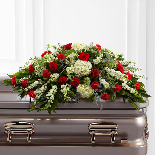 Sincerity Casket Spray –  Peonia Flowers Llc, Lakewood NJ