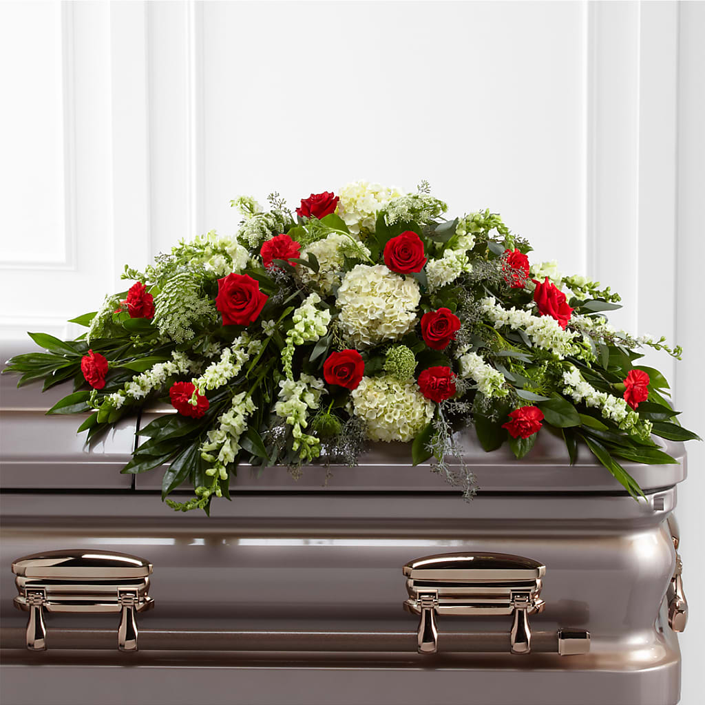 Sincerity Casket Spray –  Peonia Flowers Llc, Lakewood NJ