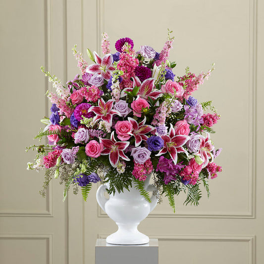 Peaceful Tribute Arrangement –  Peonia Flowers Llc, Lakewood NJ