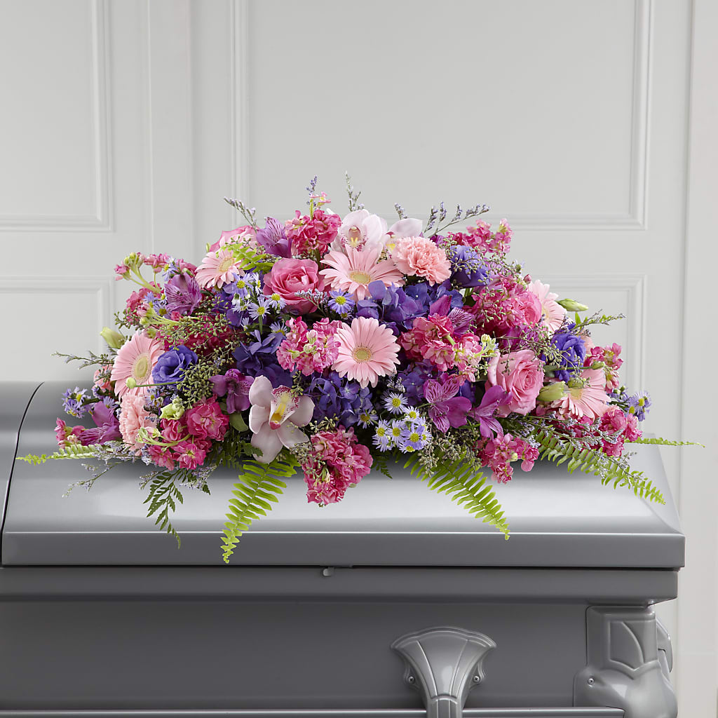 Glorious Garden Casket Spray –  Peonia Flowers Llc, Lakewood NJ