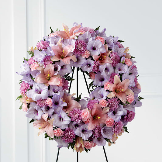 Beloved Friend Wreath –  Peonia Flowers Llc, Lakewood NJ