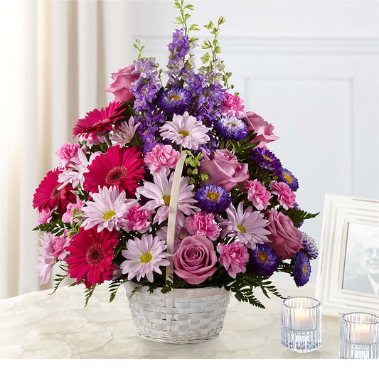 Pastel Peace Basket –  Peonia Flowers Llc, Lakewood NJ