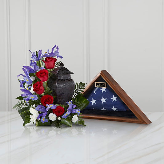 Patriotic Tribute Arrangement –  Peonia Flowers Llc, Lakewood NJ