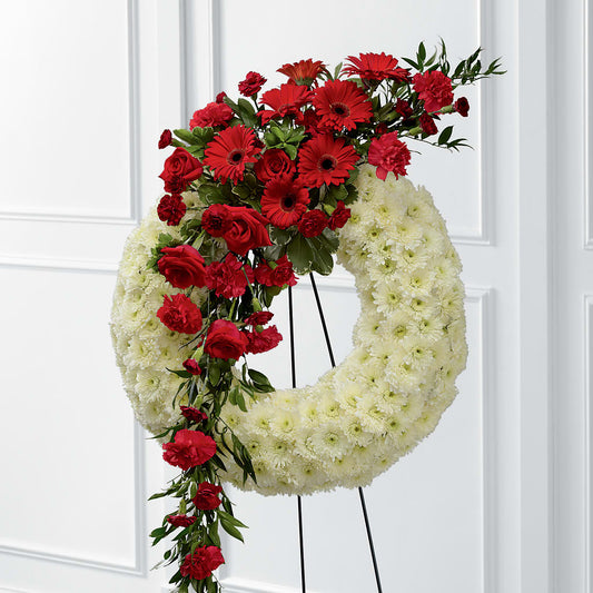 Graceful Tribute Wreath –  Peonia Flowers Llc, Lakewood NJ