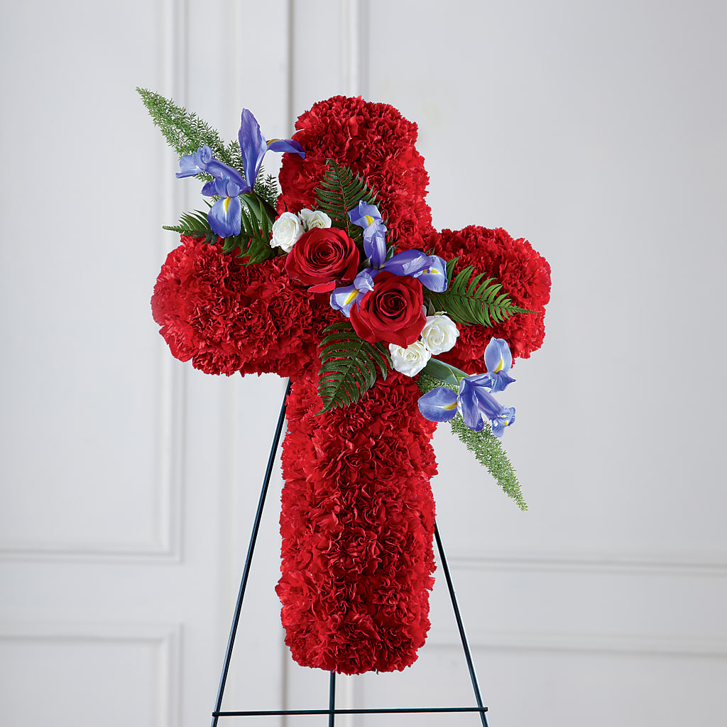 Faithful Hero Floral Cross –  Peonia Flowers Llc, Lakewood NJ