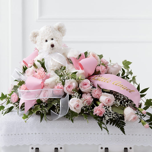 Touch of Sympathy Casket Spray –  Peonia Flowers Llc, Lakewood NJ
