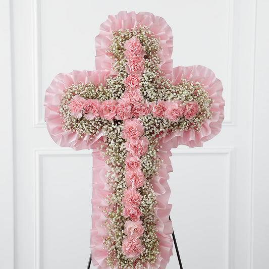 Angel's Cross Easel –  Peonia Flowers Llc, Lakewood NJ