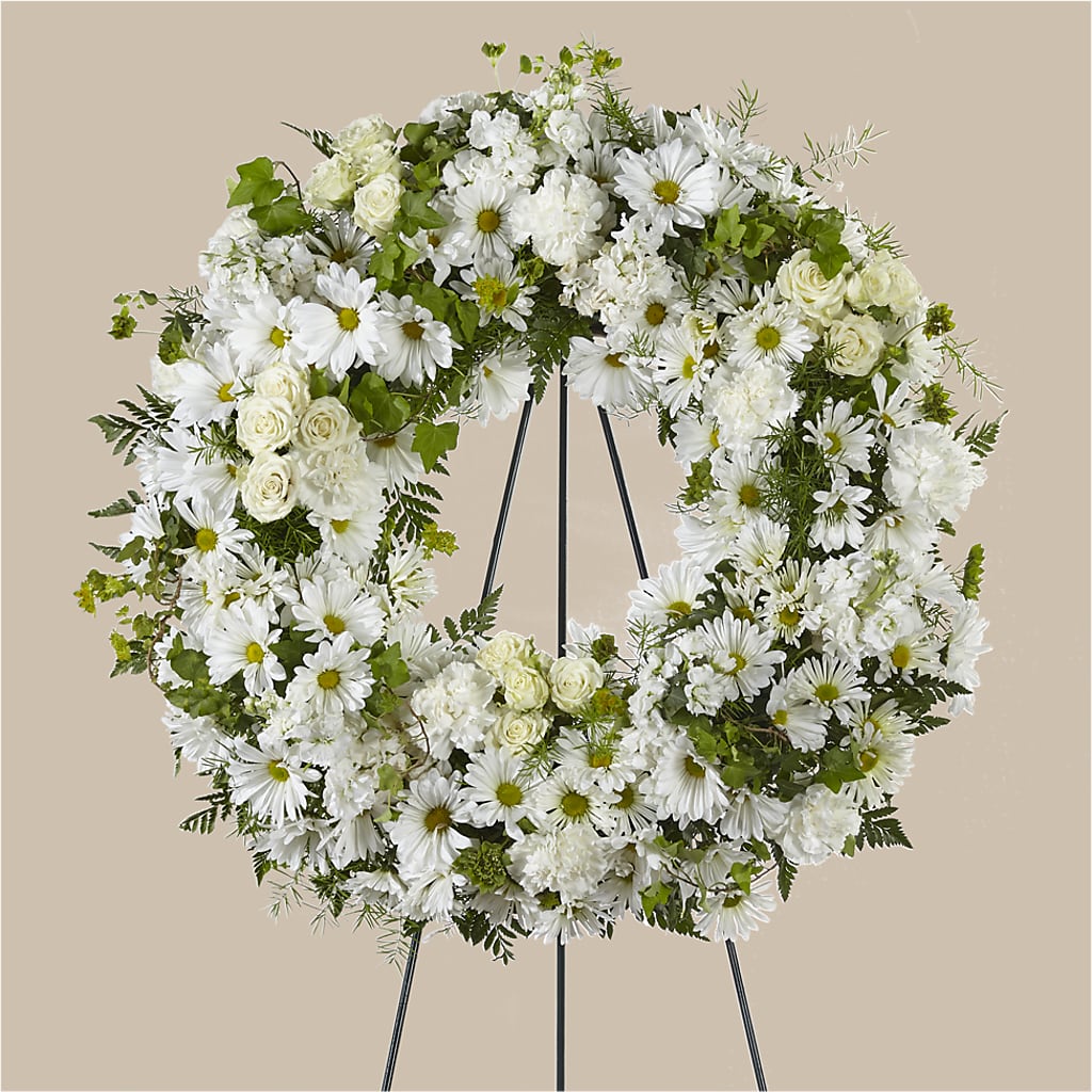 Faithful Wishes Wreath –  Peonia Flowers Llc, Lakewood NJ