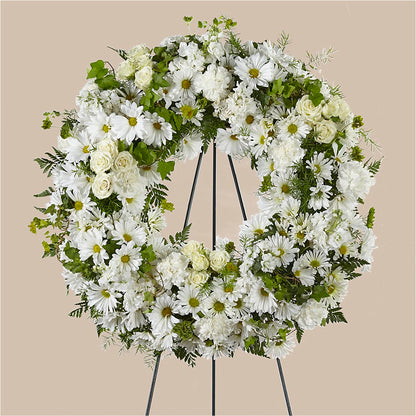 Faithful Wishes Wreath –  Peonia Flowers Llc, Lakewood NJ