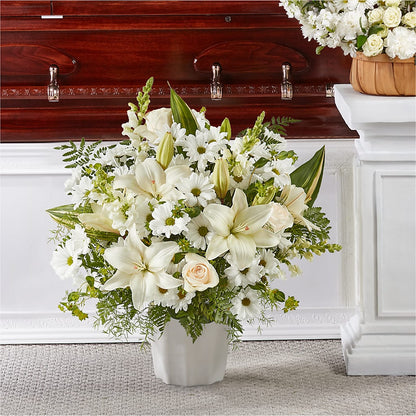 Thoughts of Tranquility Floor Basket –  Peonia Flowers Llc, Lakewood NJ