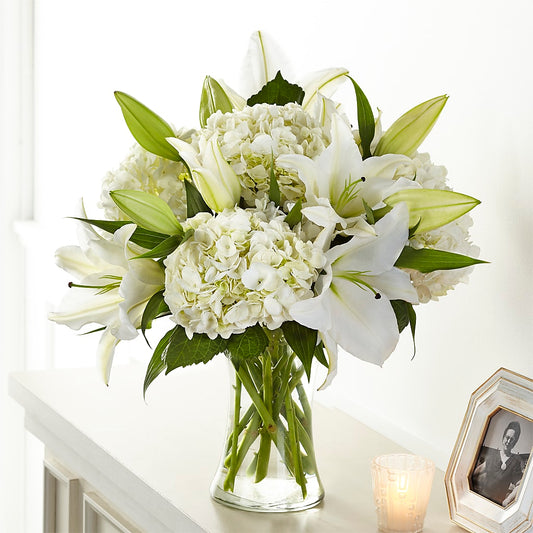 Compassionate Lily Bouquet –  Peonia Flowers Llc, Lakewood NJ