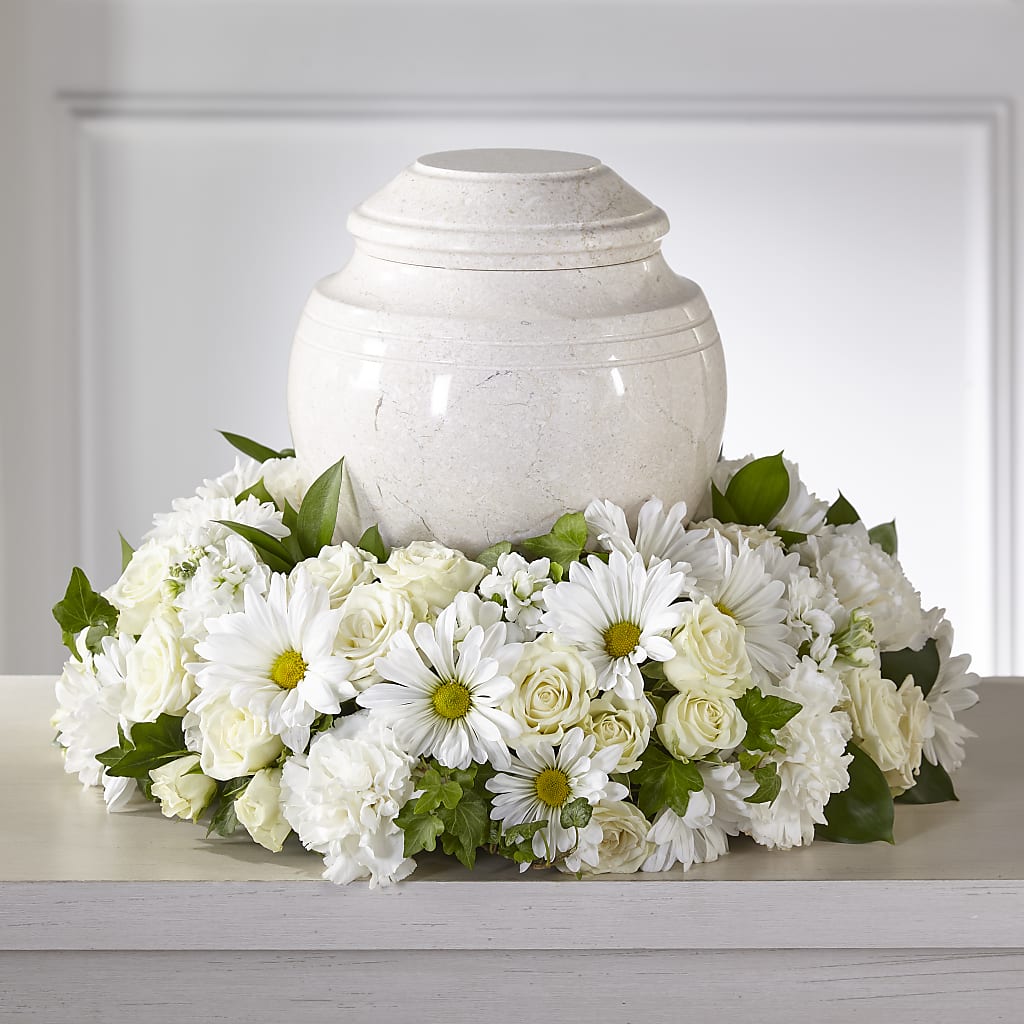 Ivory Gardens Cremation Adornment –  Peonia Flowers Llc, Lakewood NJ